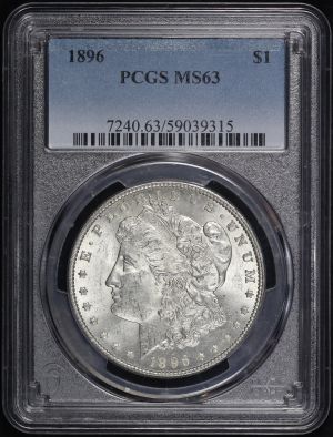 Obverse of this 1896 Morgan Dollar PCGS MS-63