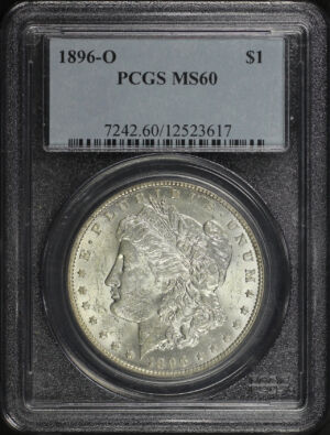 Obverse of this 1896-O Morgan Dollar PCGS MS-60