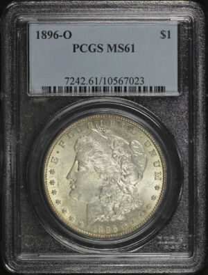 Obverse of this 1896-O Morgan Dollar PCGS MS-61