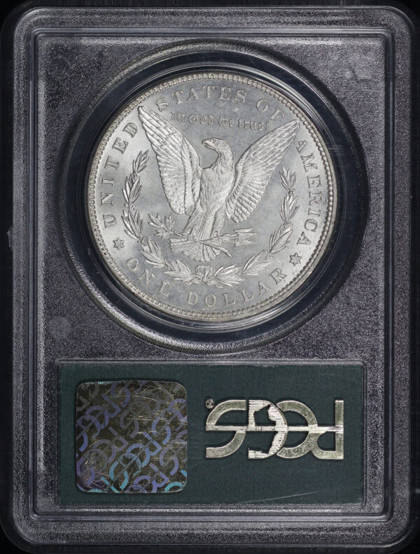 Reverse of this 1897 Morgan Dollar PCGS MS-63 Old Green Holder