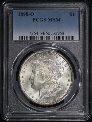 Obverse of this 1898-O Morgan Dollar PCGS MS-64