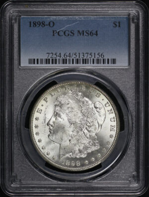 Obverse of this 1898-O Morgan Dollar PCGS MS-64