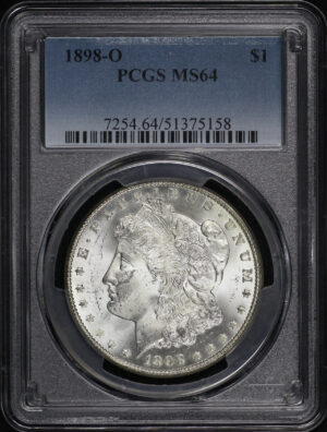 Obverse of this 1898-O Morgan Dollar PCGS MS-64