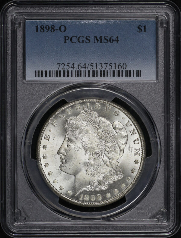 Obverse of this 1898-O Morgan Dollar PCGS MS-64