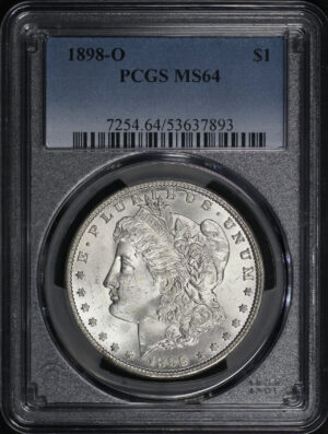 Obverse of this 1898-O Morgan Dollar PCGS MS-64
