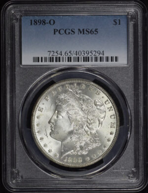 Obverse of this 1898-O Morgan Dollar PCGS MS-65