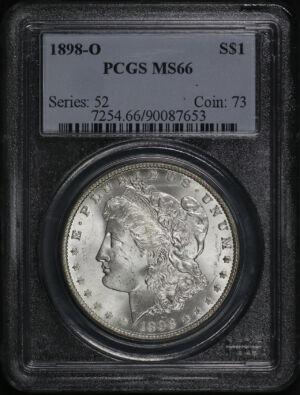 Obverse of this 1898-O Morgan Dollar PCGS MS-66