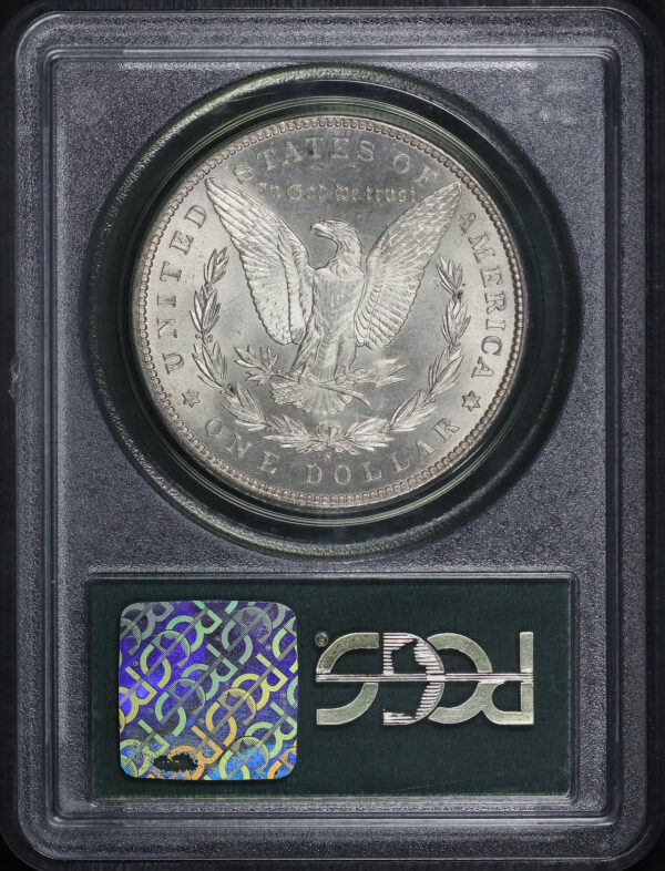 Reverse of this 1898-S Morgan Dollar PCGS MS-63 Old Green Holder