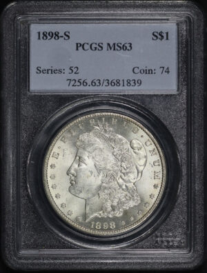 Obverse of this 1898-S Morgan Dollar PCGS MS-63