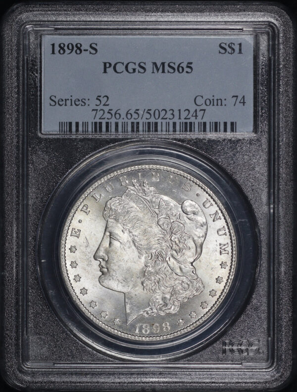 Obverse of this 1898-S Morgan Dollar PCGS MS-65