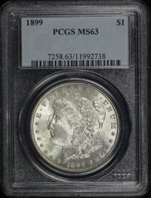 Obverse of this 1899 Morgan Dollar PCGS MS-63