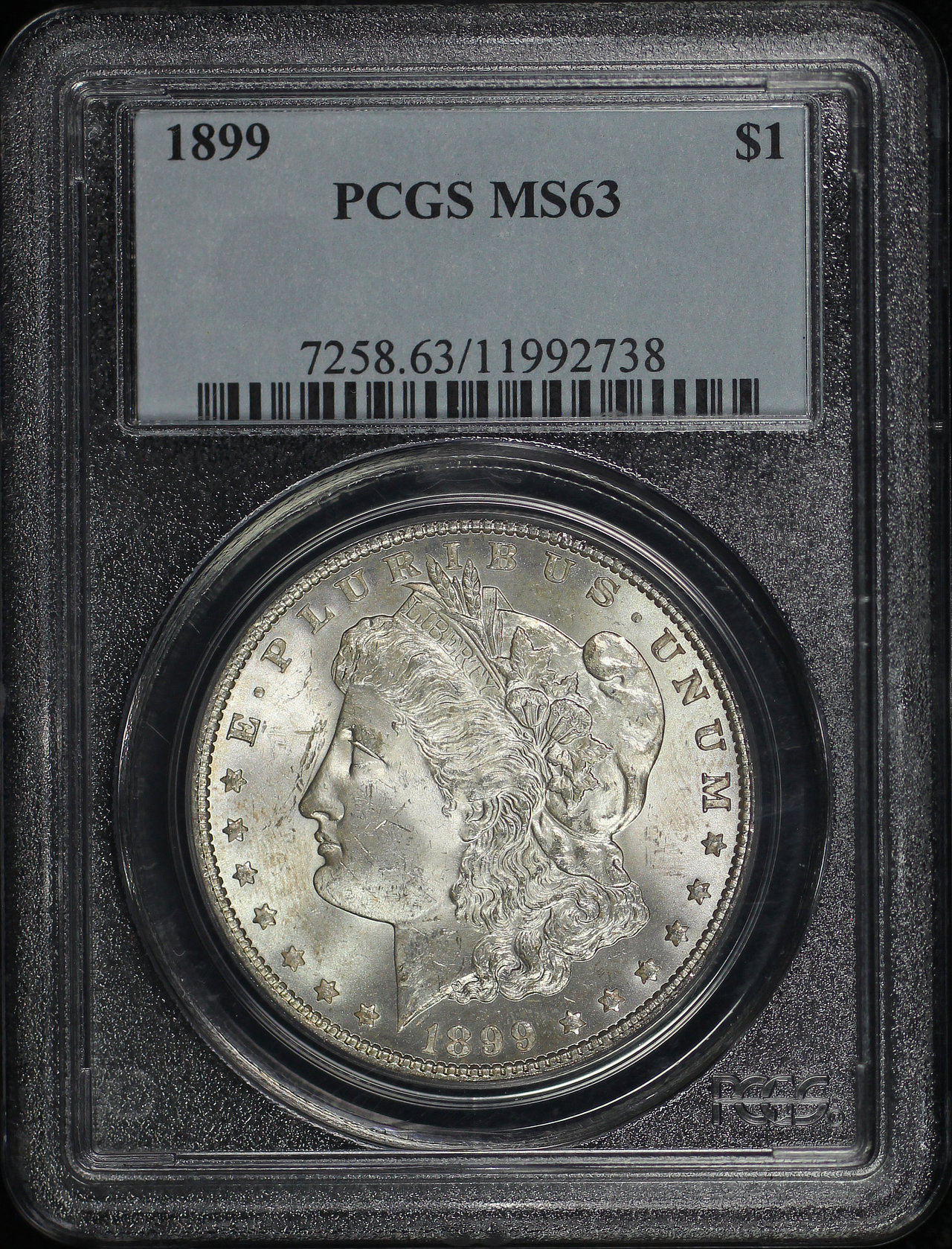 Obverse of this 1899 Morgan Dollar PCGS MS-63