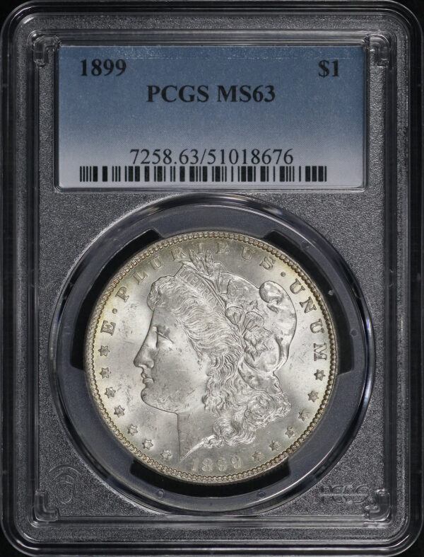 Obverse of this 1899 Morgan Dollar PCGS MS-63
