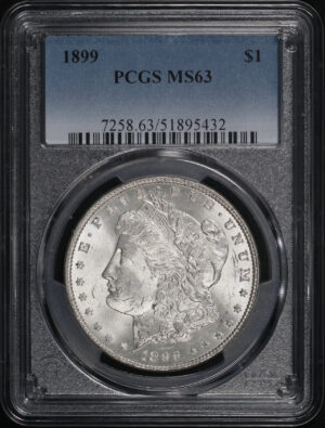 Obverse of this 1899 Morgan Dollar PCGS MS-63