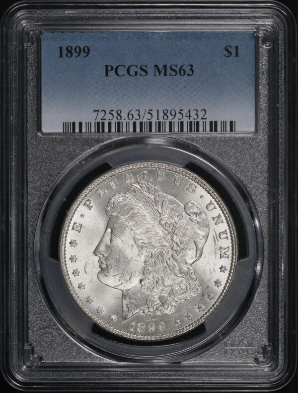 Obverse of this 1899 Morgan Dollar PCGS MS-63