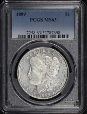 Obverse of this 1899 Morgan Dollar PCGS MS-63