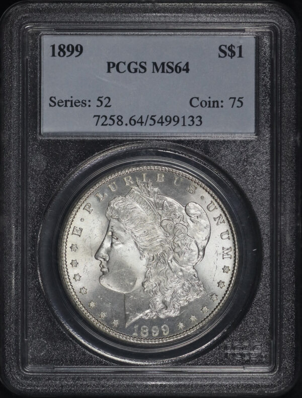 Obverse of this 1899 Morgan Dollar PCGS MS-64