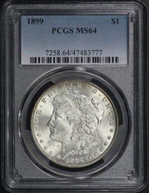 Obverse of this 1899 Morgan Dollar PCGS MS-64