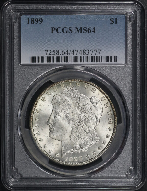 Obverse of this 1899 Morgan Dollar PCGS MS-64