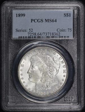 Obverse of this 1899 Morgan Dollar PCGS MS-64