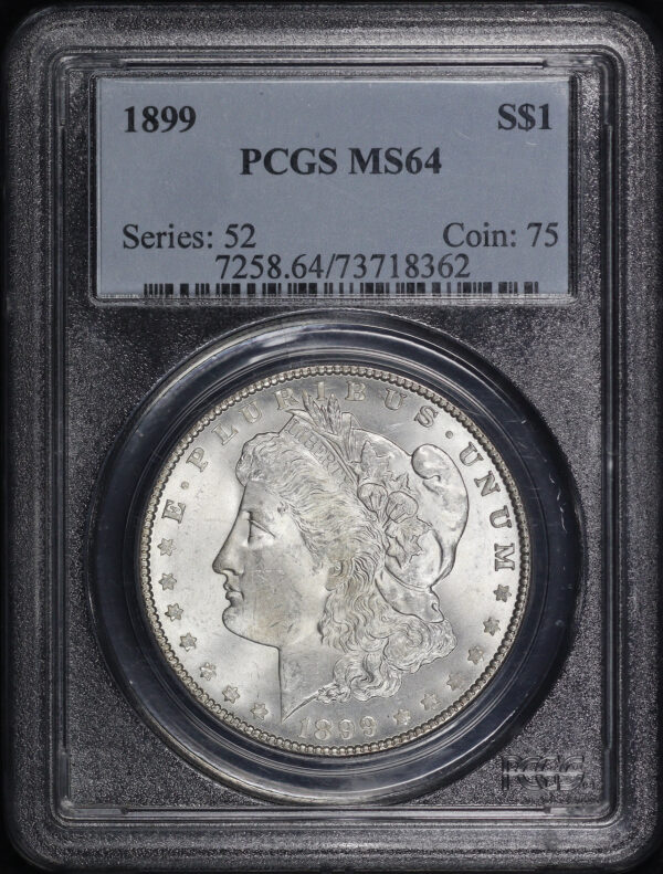 Obverse of this 1899 Morgan Dollar PCGS MS-64