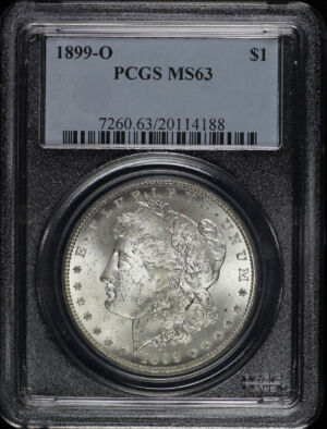 Obverse of this 1899-O Morgan Dollar PCGS MS-63