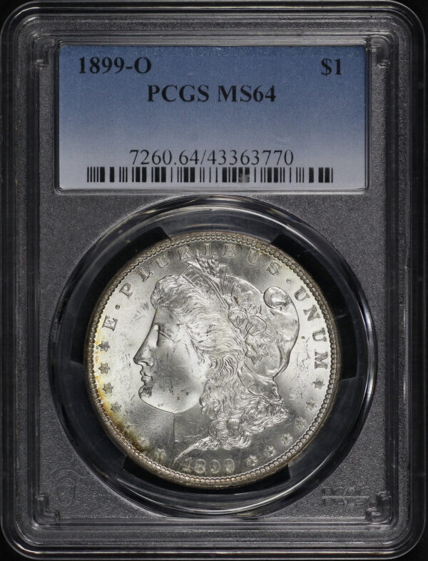Obverse of this 1899-O Morgan Dollar PCGS MS-64