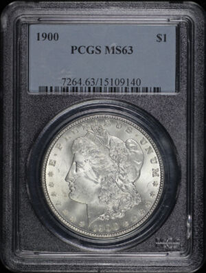 Obverse of this 1900 Morgan Dollar PCGS MS-63