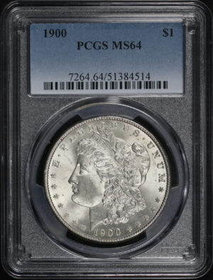 Obverse of this 1900 Morgan Dollar PCGS MS-64