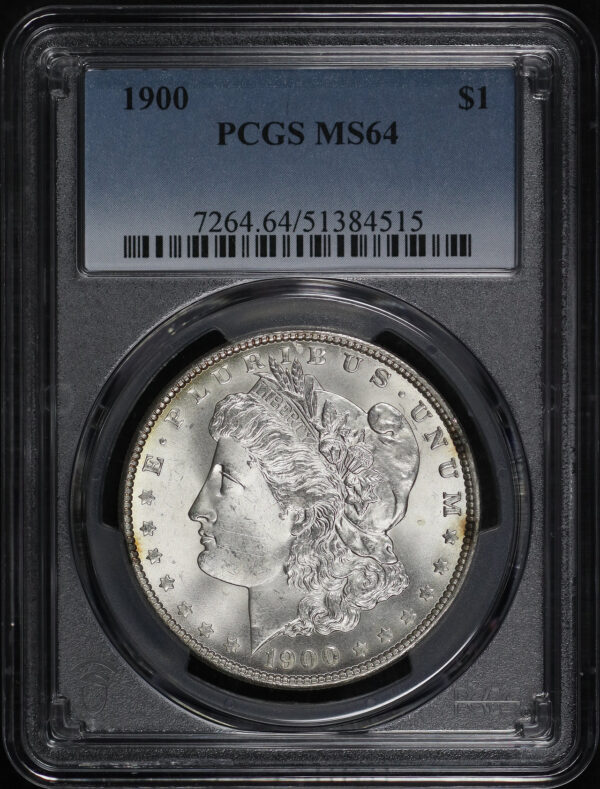 Obverse of this 1900 Morgan Dollar PCGS MS-64