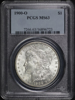 Obverse of this 1900-O Morgan Dollar PCGS MS-63