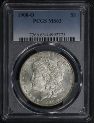 Obverse of this 1900-O Morgan Dollar PCGS MS-63