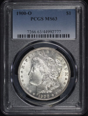 Obverse of this 1900-O Morgan Dollar PCGS MS-63