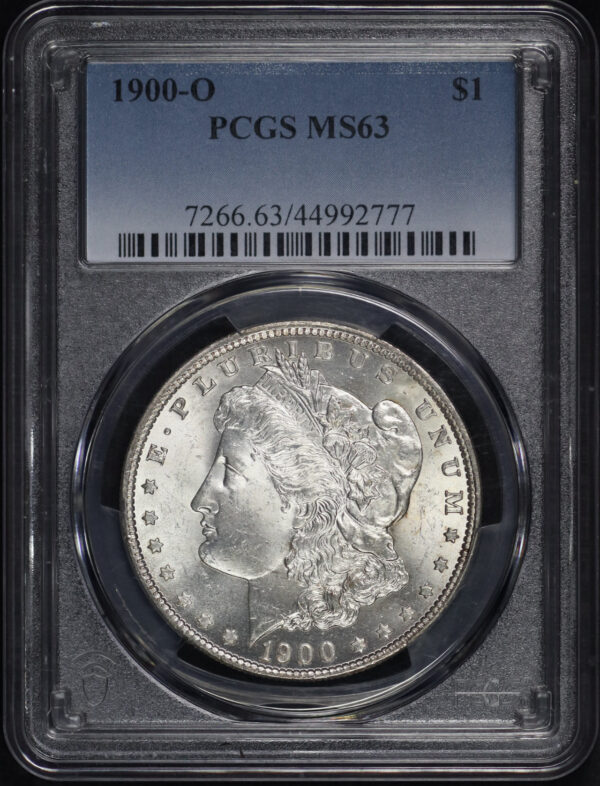 Obverse of this 1900-O Morgan Dollar PCGS MS-63