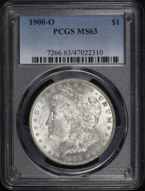 Obverse of this 1900-O Morgan Dollar PCGS MS-63