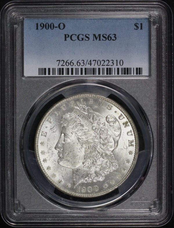 Obverse of this 1900-O Morgan Dollar PCGS MS-63