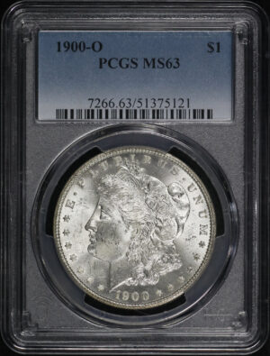 Obverse of this 1900-O Morgan Dollar PCGS MS-63