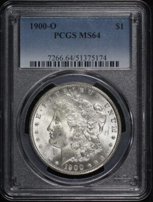 Obverse of this 1900-O Morgan Dollar PCGS MS-64