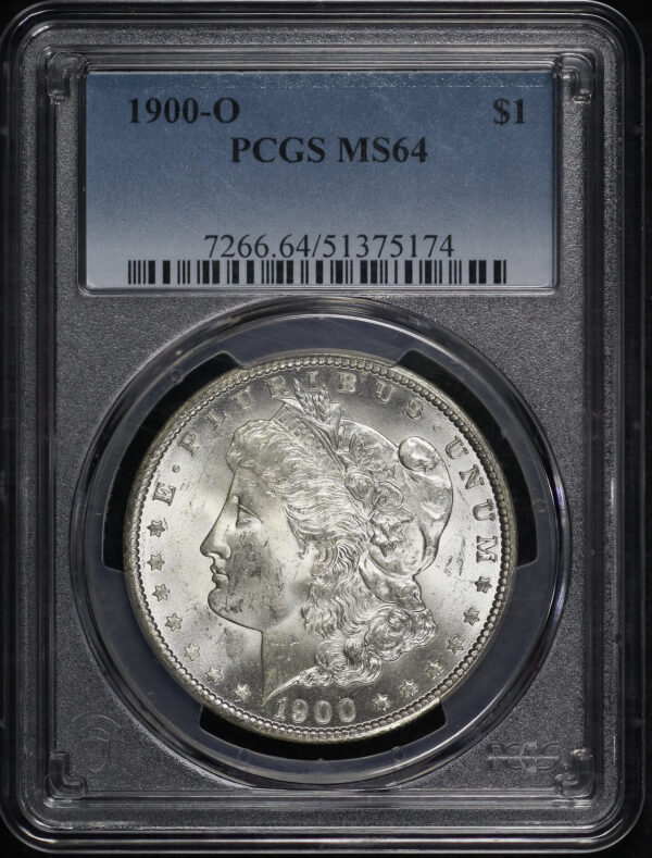 Obverse of this 1900-O Morgan Dollar PCGS MS-64
