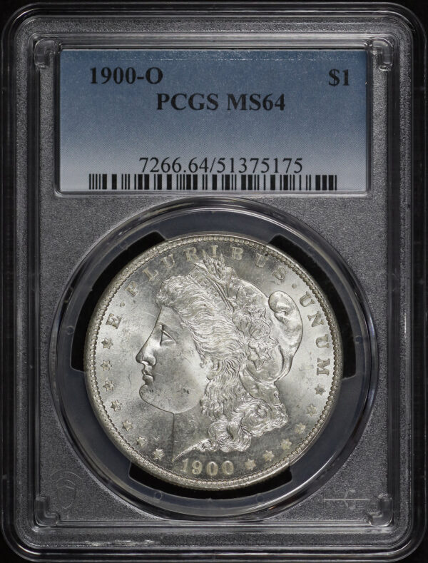 Obverse of this 1900-O Morgan Dollar PCGS MS-64