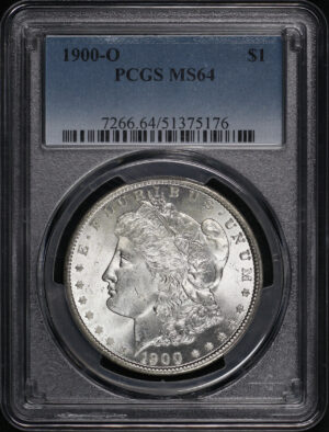 Obverse of this 1900-O Morgan Dollar PCGS MS-64