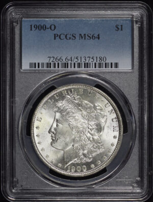 Obverse of this 1900-O Morgan Dollar PCGS MS-64