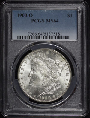 Obverse of this 1900-O Morgan Dollar PCGS MS-64