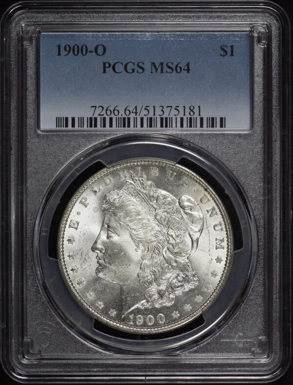 Obverse of this 1900-O Morgan Dollar PCGS MS-64