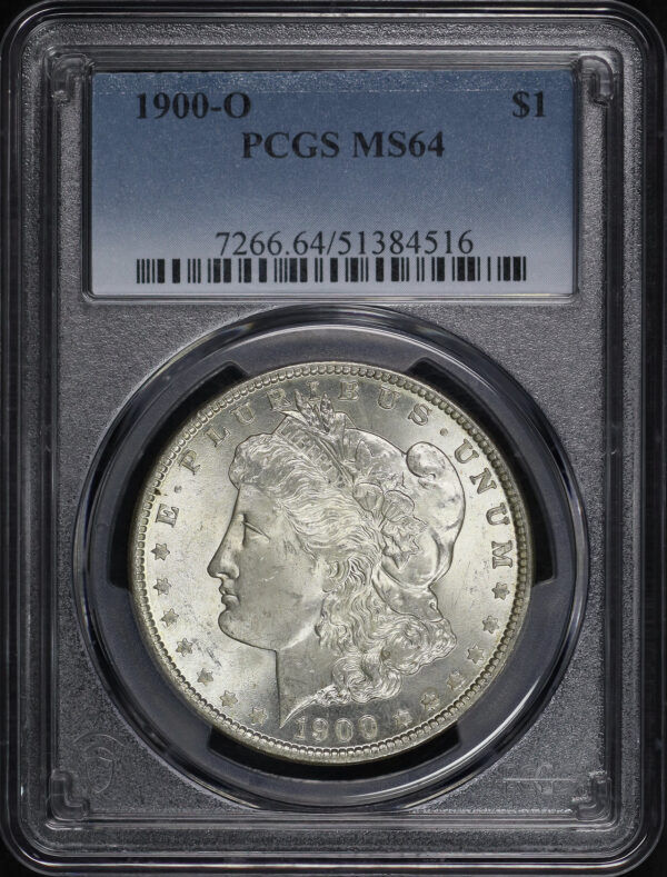 Obverse of this 1900-O Morgan Dollar PCGS MS-64