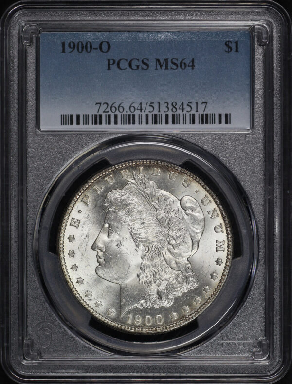 Obverse of this 1900-O Morgan Dollar PCGS MS-64
