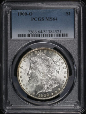 Obverse of this 1900-O Morgan Dollar PCGS MS-64