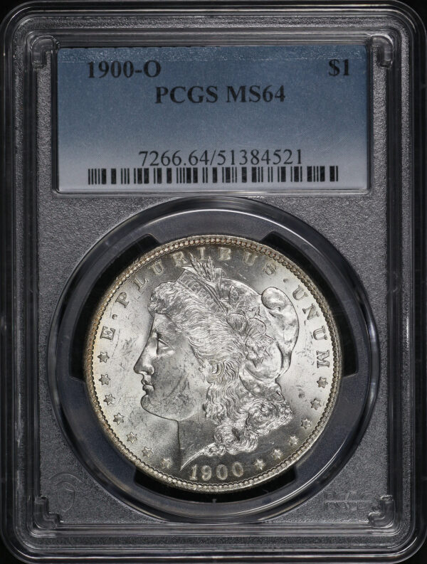 Obverse of this 1900-O Morgan Dollar PCGS MS-64