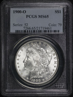 Obverse of this 1900-O Morgan Dollar PCGS MS-65