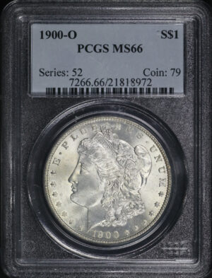 Obverse of this 1900-O Morgan Dollar PCGS MS-66